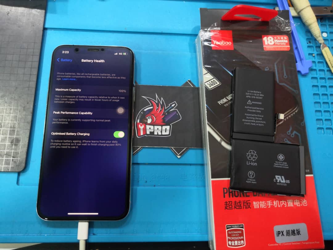 iPhone X Yoobao Battery Replacement In iPro Ampang