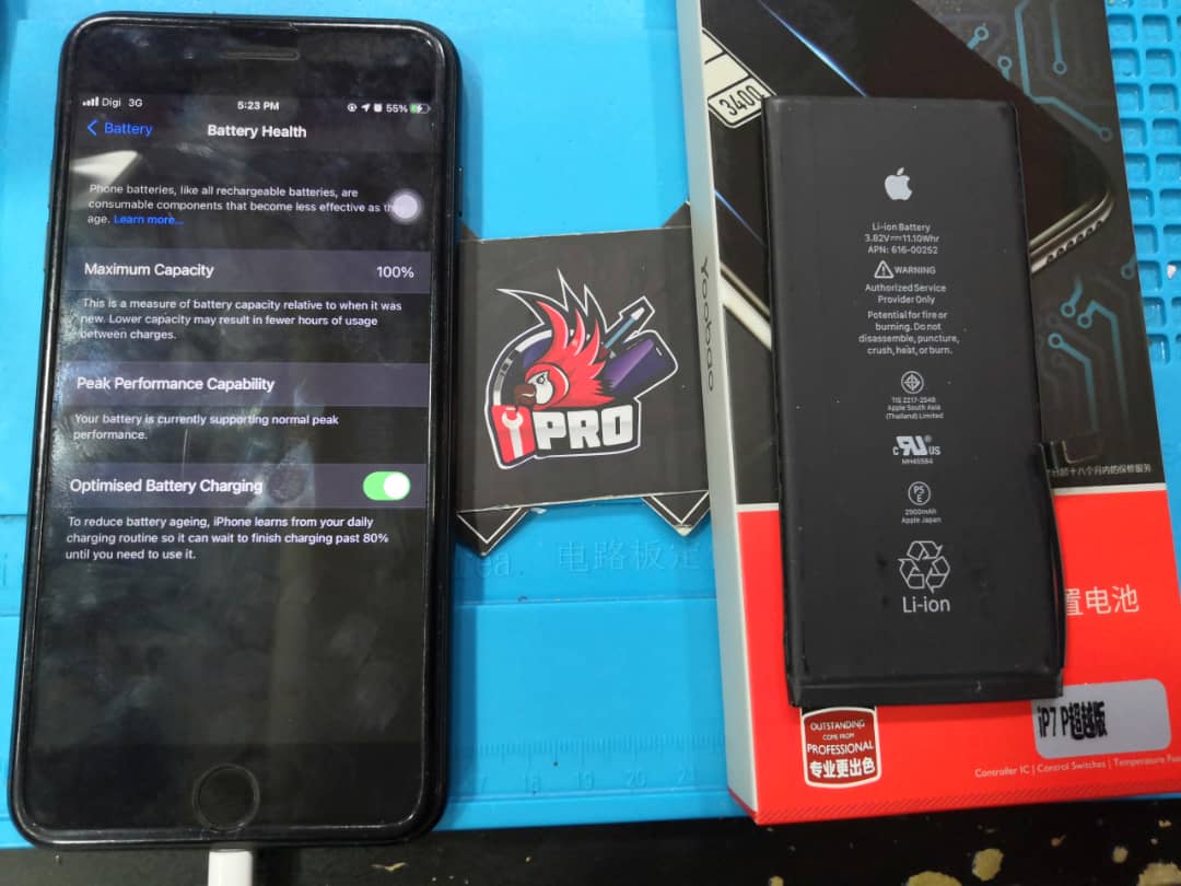 iPhone 7 Plus YooBao Battery Repair 18 Months Warranty At iPro Ampang