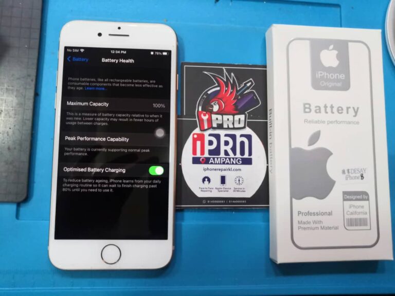 iPhone 8 Battery Replacement 1 Year Warranty At iPro Ampang