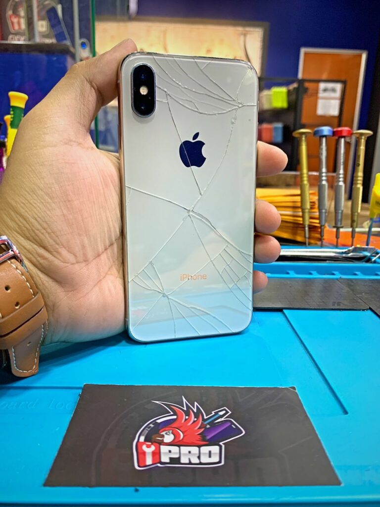 iPhone X Crack Backglass Repair In Kuala Lumpur