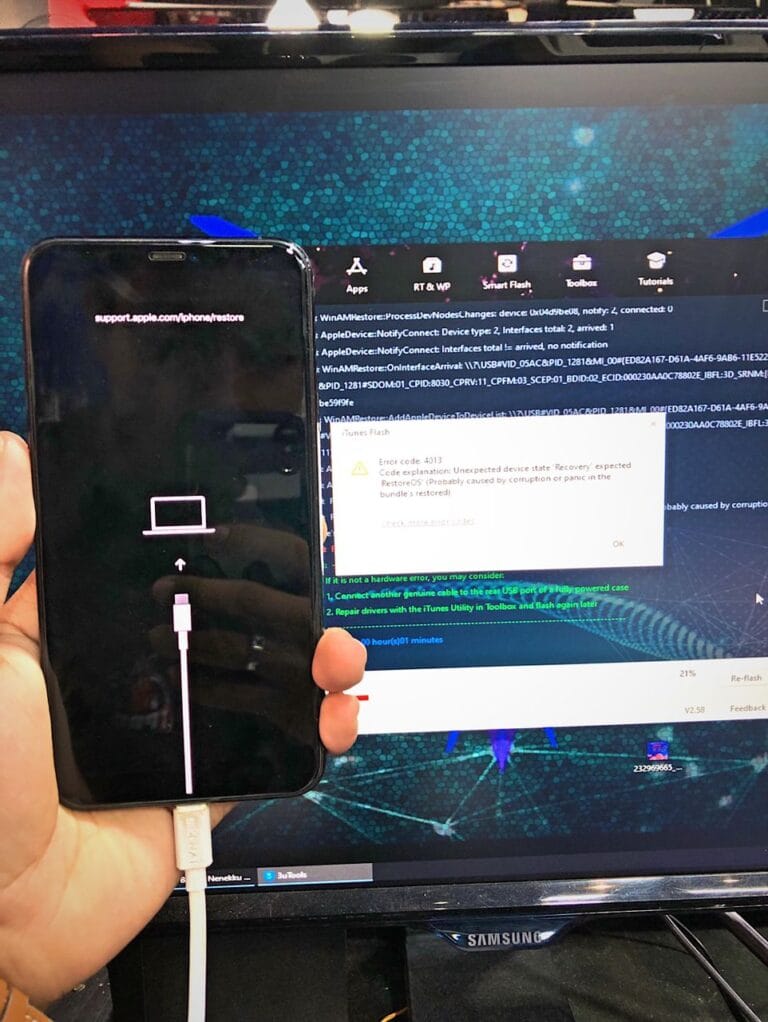 Repair iPhone 11 Pro Max Stuck Apple Logo