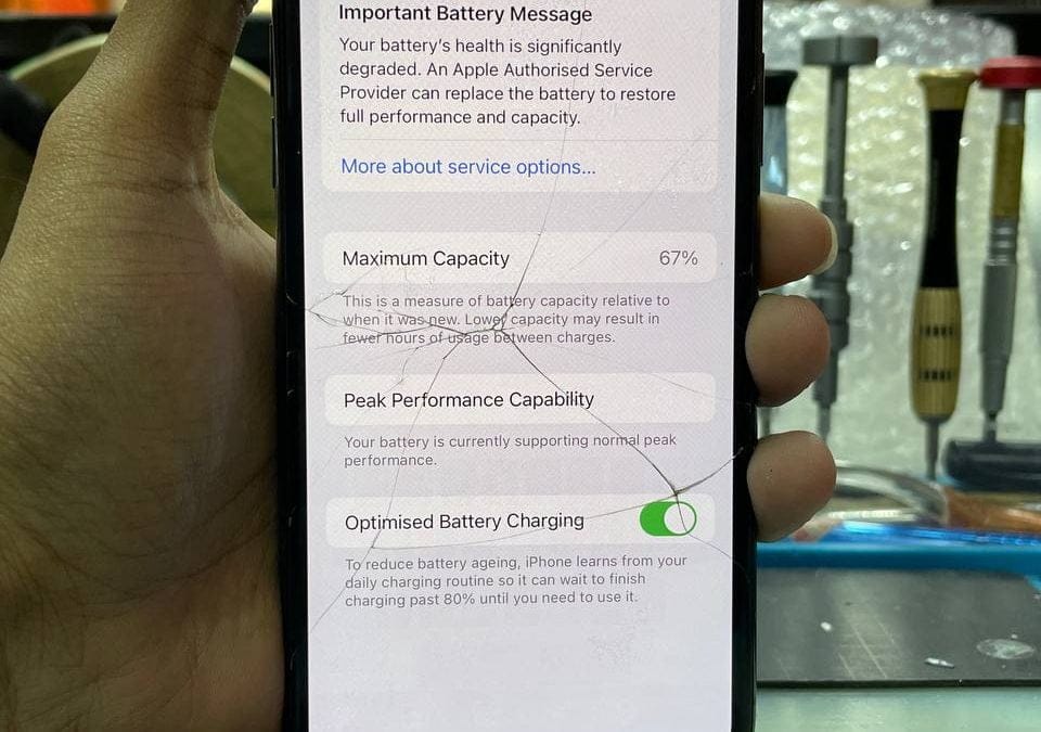 Repair iPhone X Screen Crack In KL