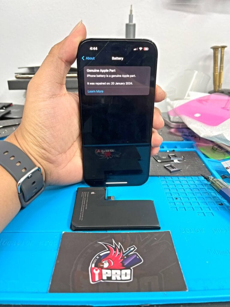 Completed apple genuine battery repair