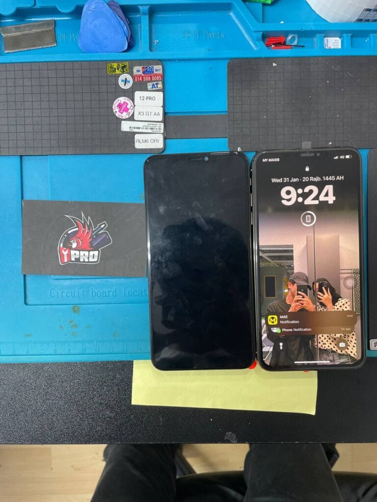 We have completed a iPhone water damage repair iPro Ampang in Kuala Lumpur