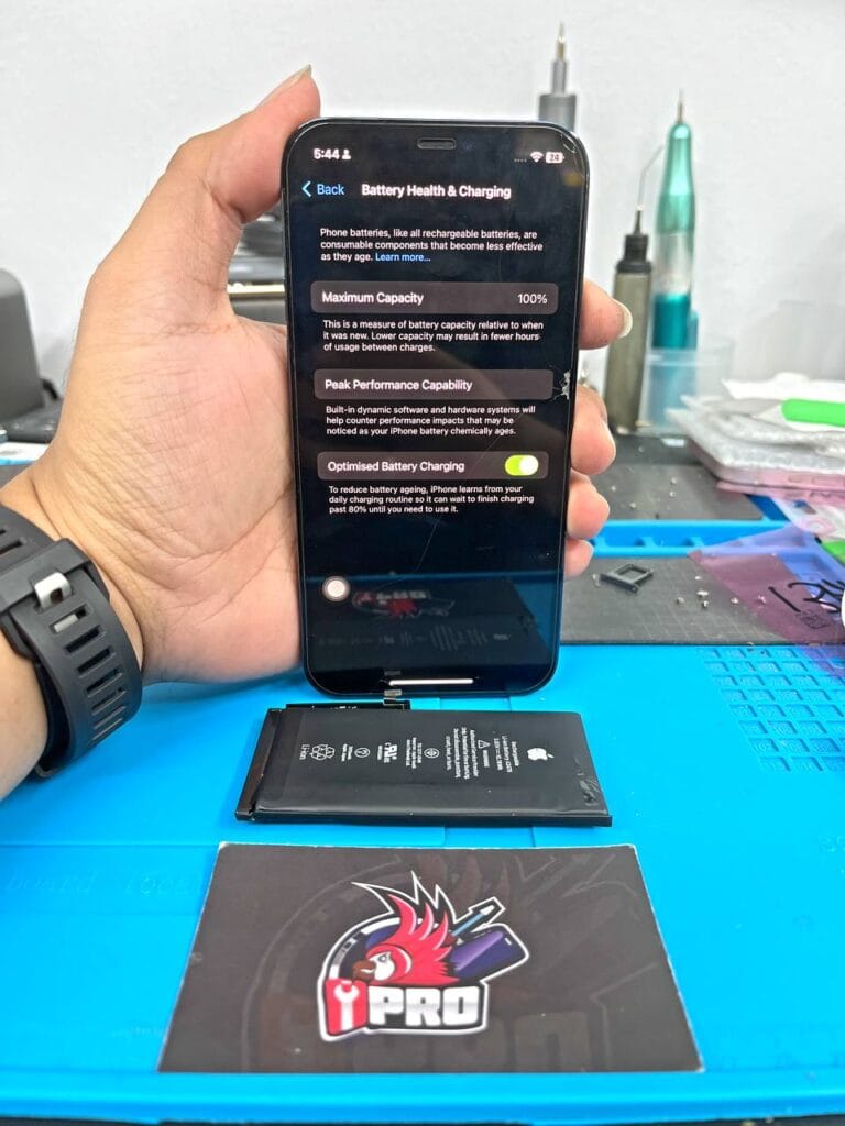 Battery health is back to 100%