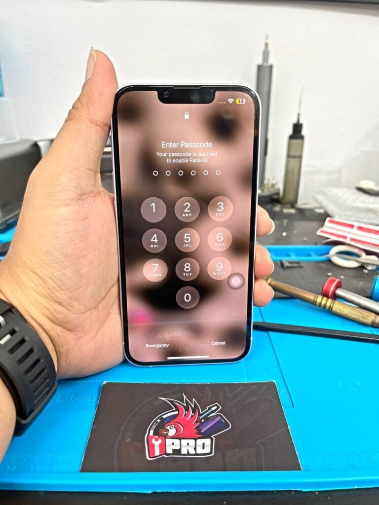 Repair iPhone can't on is completed, we performed iPhone motherboard repair