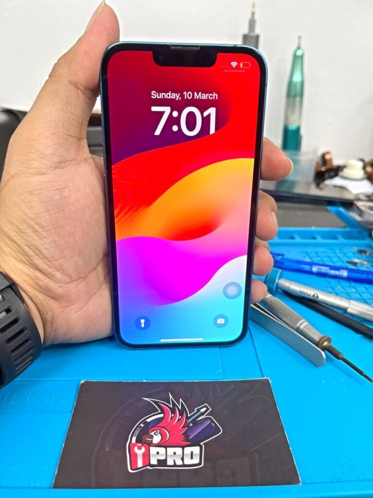After repair iPhone green line issue 