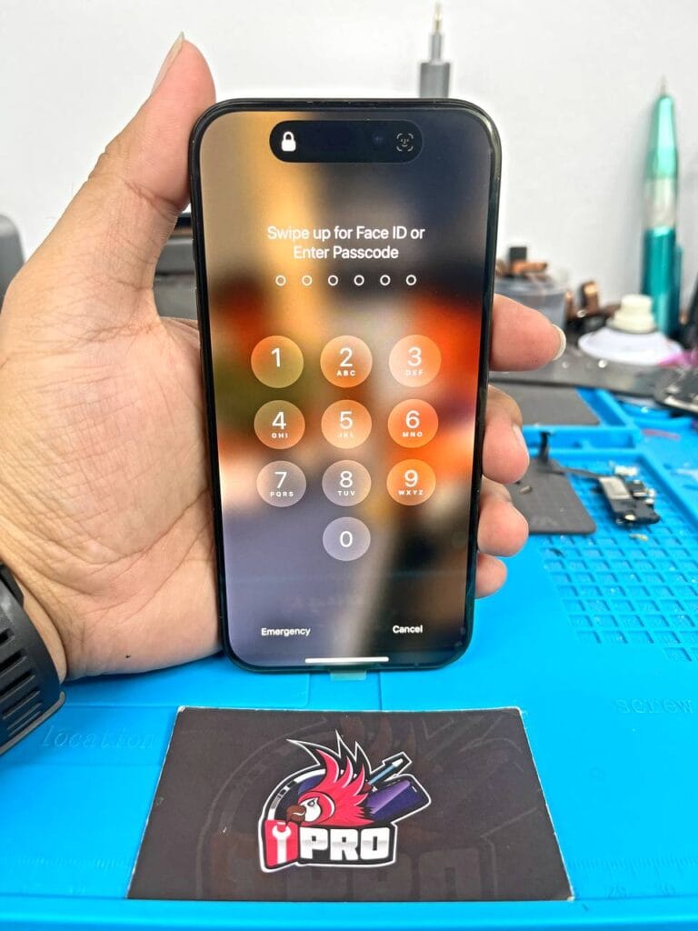 After repair iphone 15 pro genuine screen 