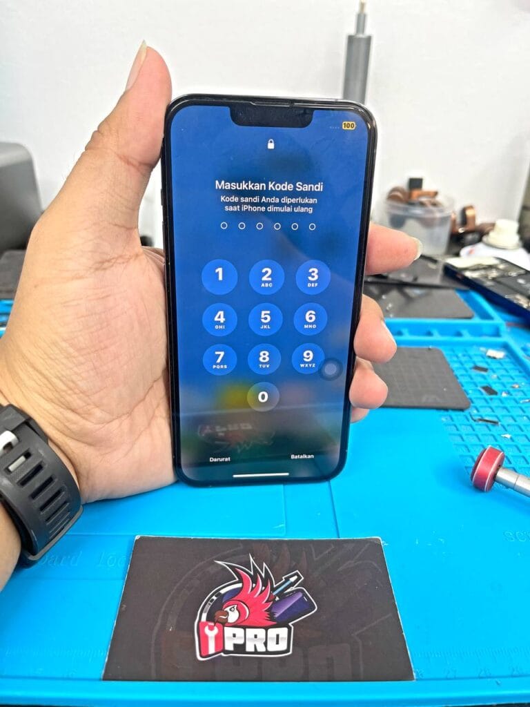 After repair iPhone green screen problem 