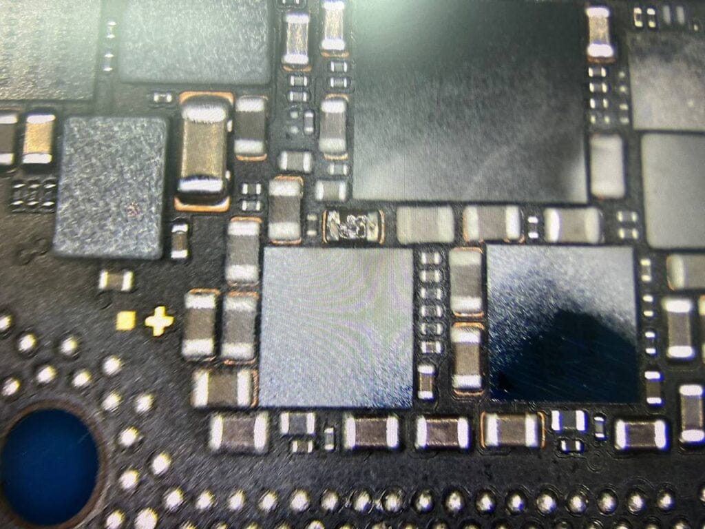 Capacitor is removed and replaced with a new one