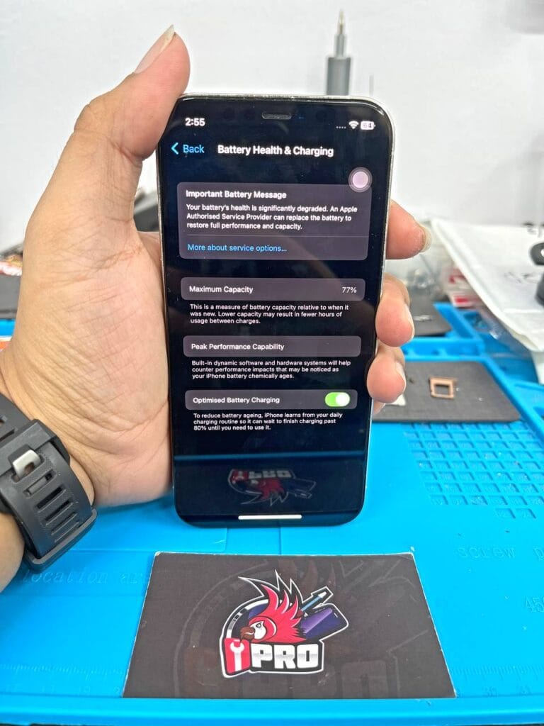 Before change iPhone genuine battery