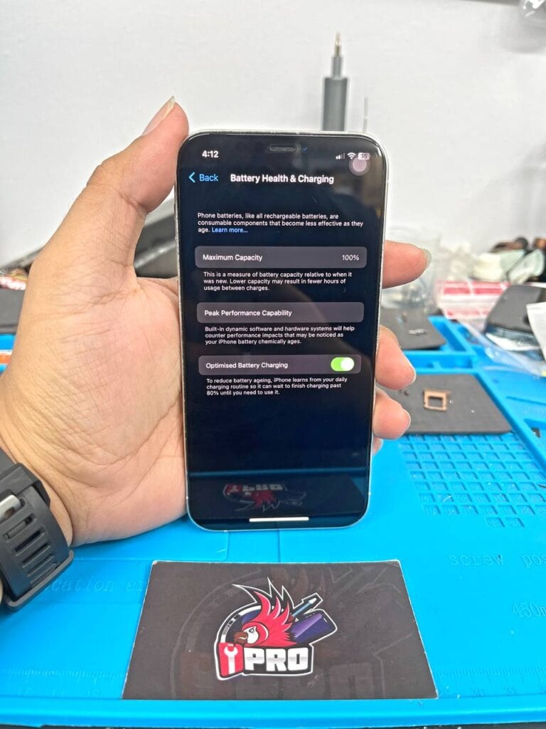 After change iPhone genuine battery