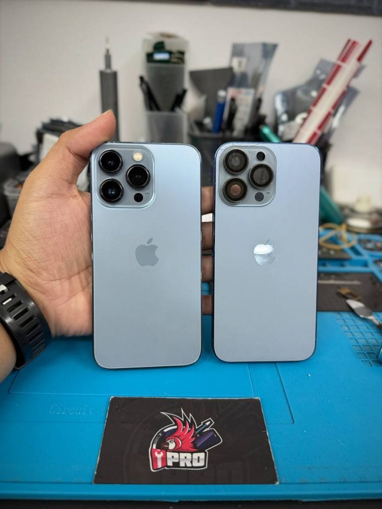 After replace iPhone backglass 