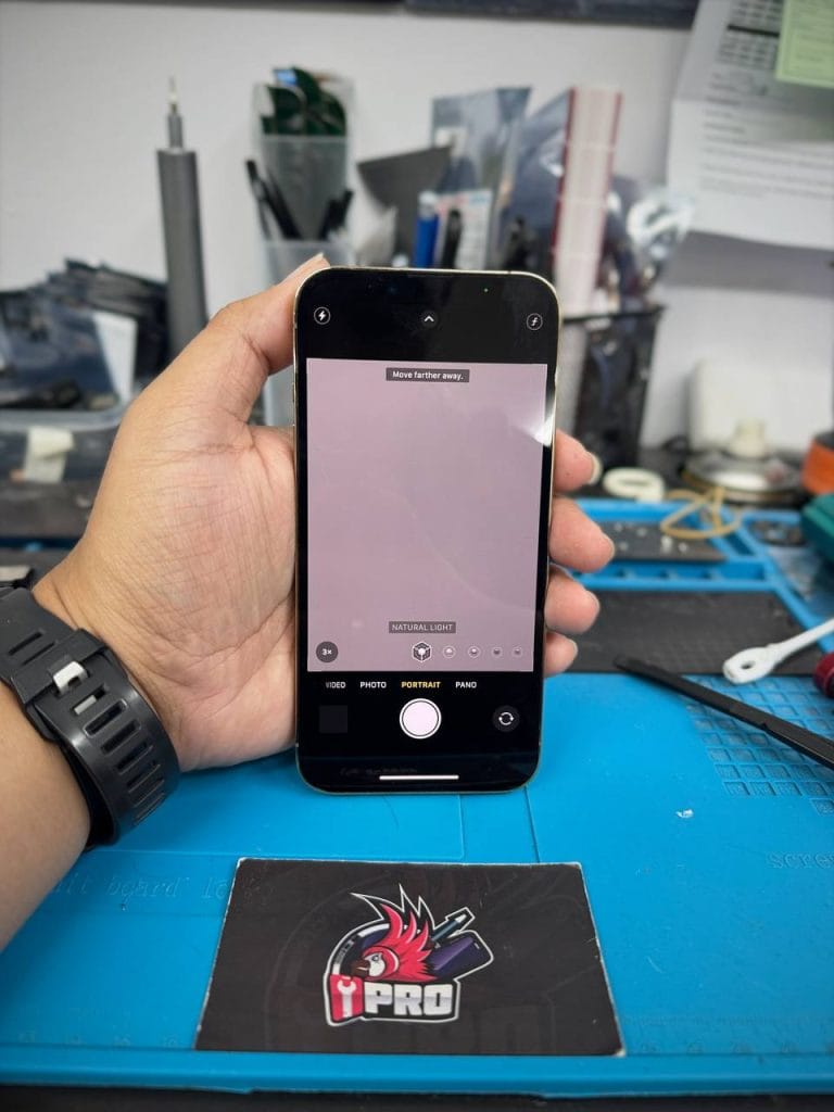 Completed iPhone camera repair