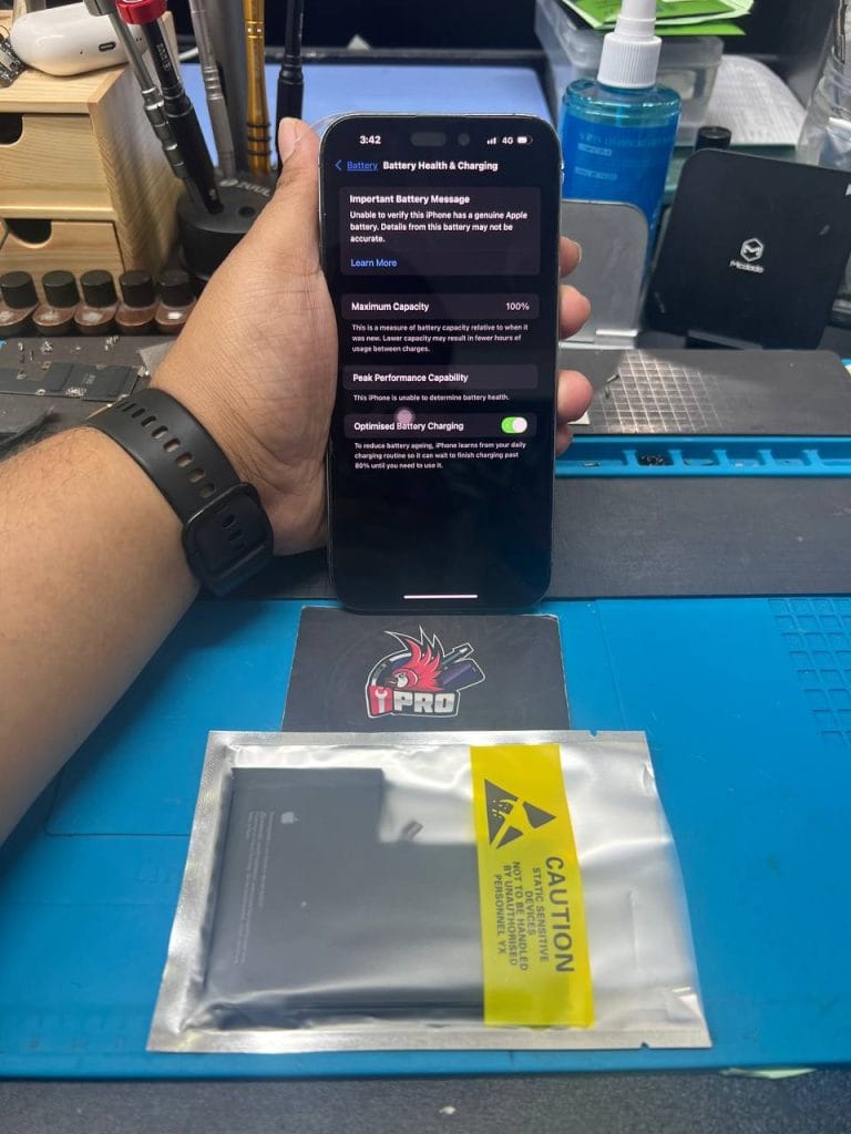 Change iPhone battery, Important Battery Message pops up