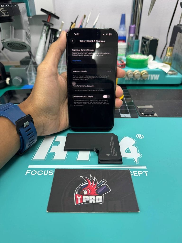 After change iPhone battery