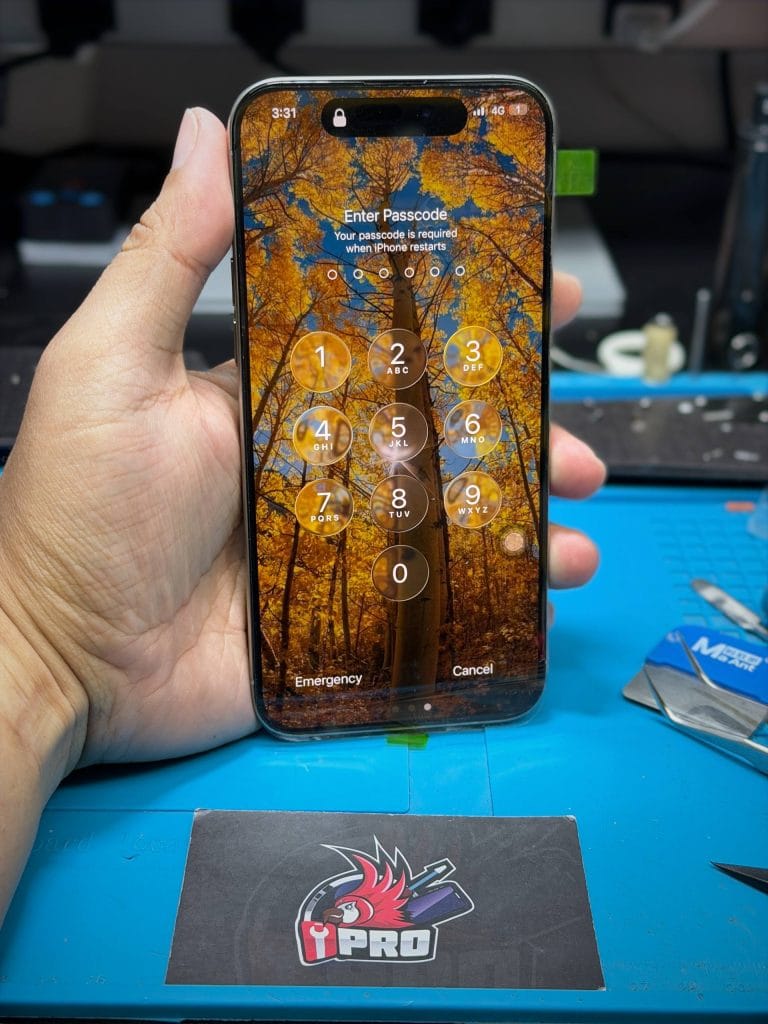 After repair iPhone white screen issue